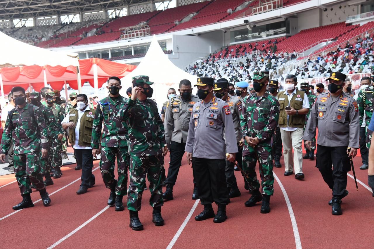 podiumnews.com-Panglima TNI dan Kapolri Tinjau Hari Pertama PPKM Darurat di Jakarta  